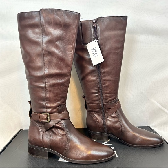 NIB Naturalizer Women's Rena 2 Wide Calf Knee High Block Heel Riding Boots Sz 7M - Picture 1 of 14